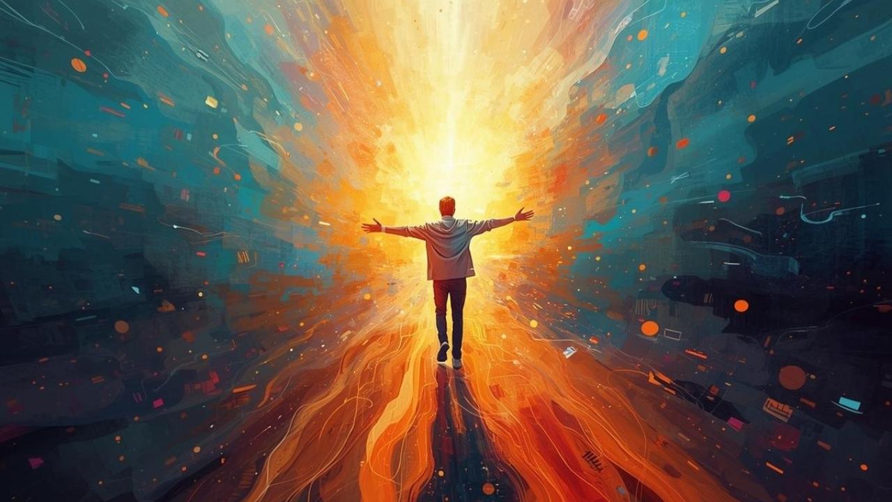 Sua criatividade não vem da sua mente. Você canalisa de um plano maior.